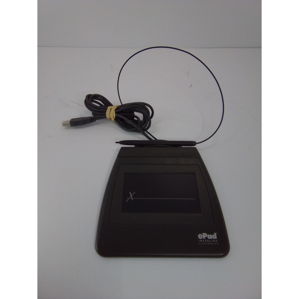Interlink ePad USB Electronic Signature Capture Pad VP9801 w/ Stylus Used Tested